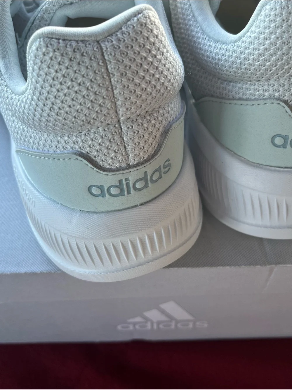 adidas Lite Racer CLN 2.0 Sneakers - Light Gray/White SIZE 8